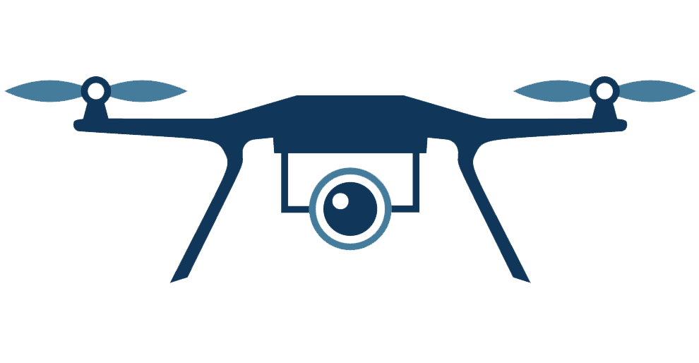 Surveying industry uses drones to collect large amount of terrain data quickly.